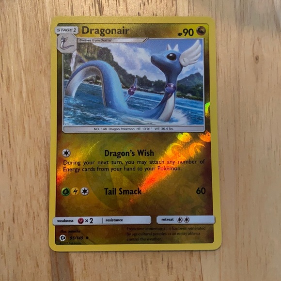 1995 dragonair pokemon card value Scarlet Violet 151 Single Uncommon 148 creases or whitening or any combination of moderate examples of these flaws 1999 Pokemon Base Set 1st